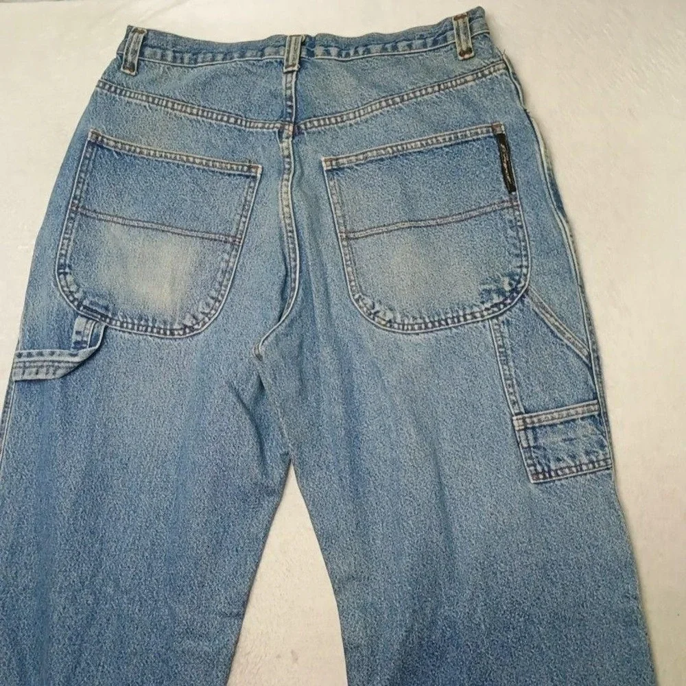 Vintage Enyce Jeans Mens 34x31 Blue Carpenter Tapered Relaxed Baggy Y2K Wide